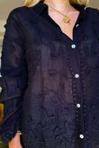 Laundry B Effie Embroidered Shirt Black